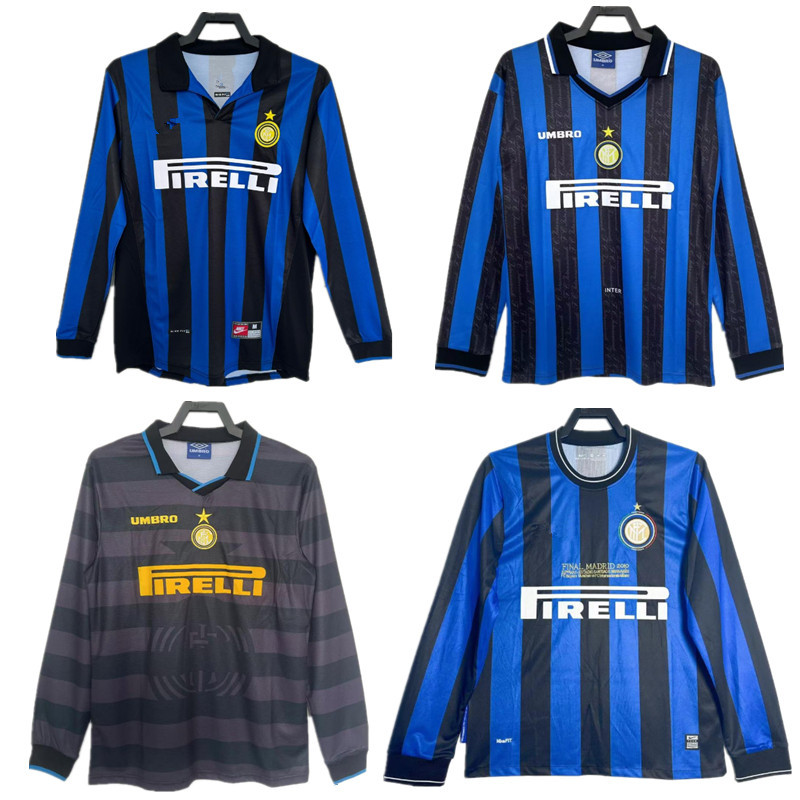 * Retro * Áo dài tay Inter Jersey Milan Retro Jersey