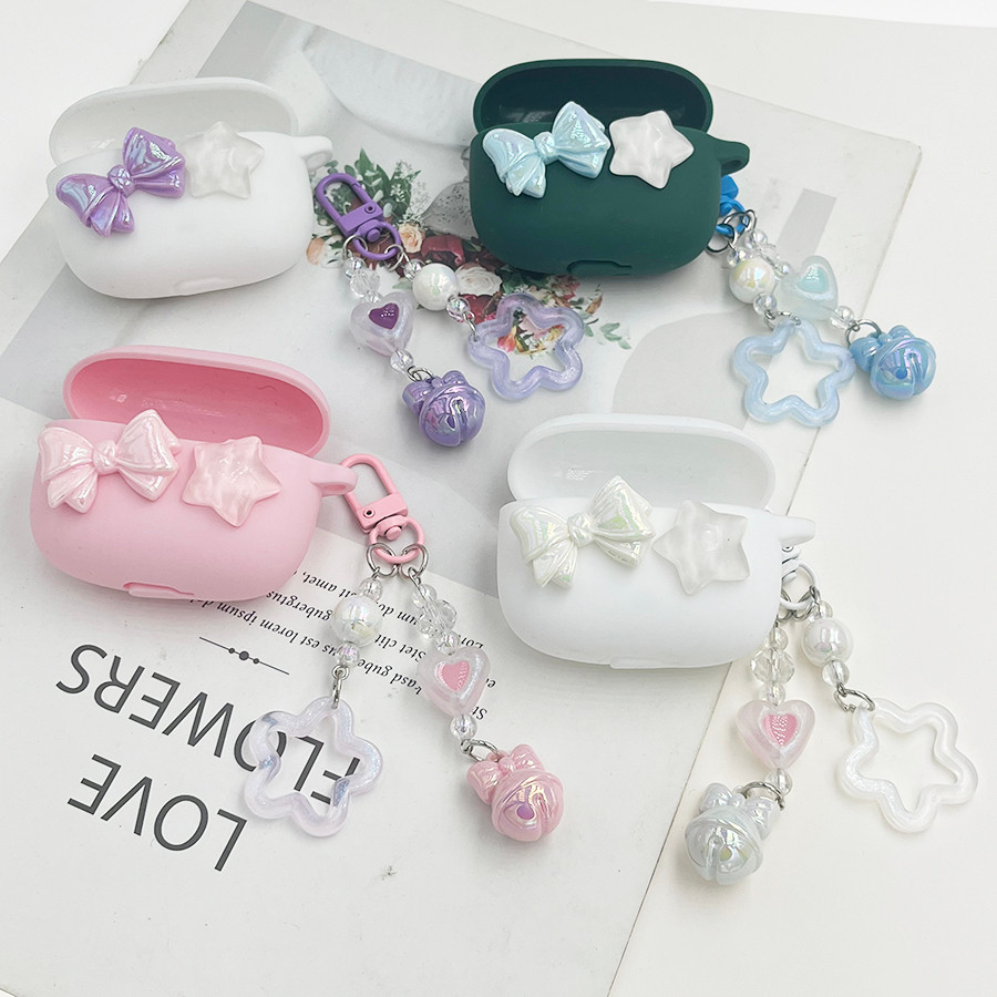 Ốp điện thoại nghe dễ thương cho airpod pro 2 / pro3 / airpod4 / airpod 3 Ốp lưng silicon có nắp key