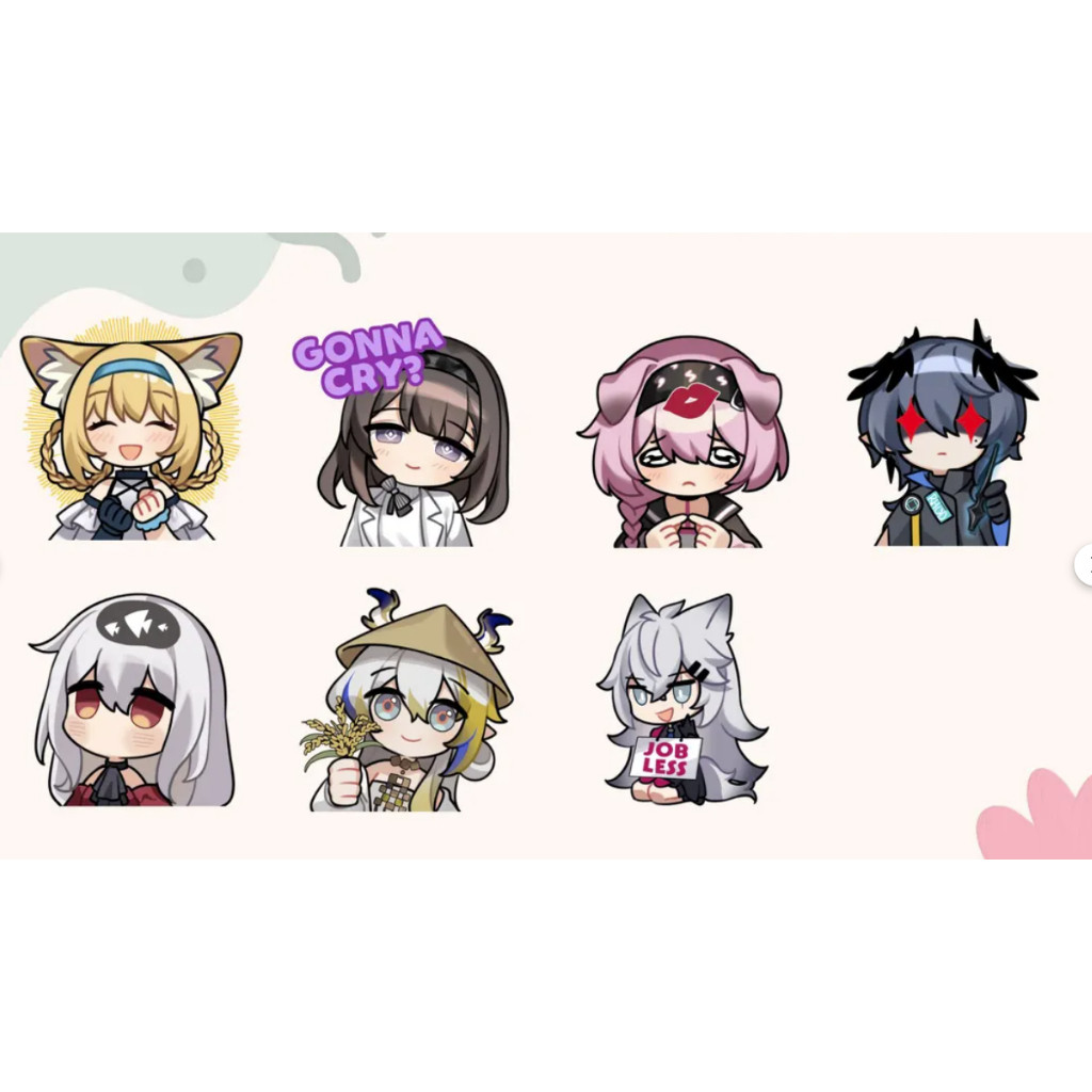 Arknights Vinyl keychain: Wisadel, Logos, Priestess, Suzuran, Goldenglow, Shu, Lappland, Skadi