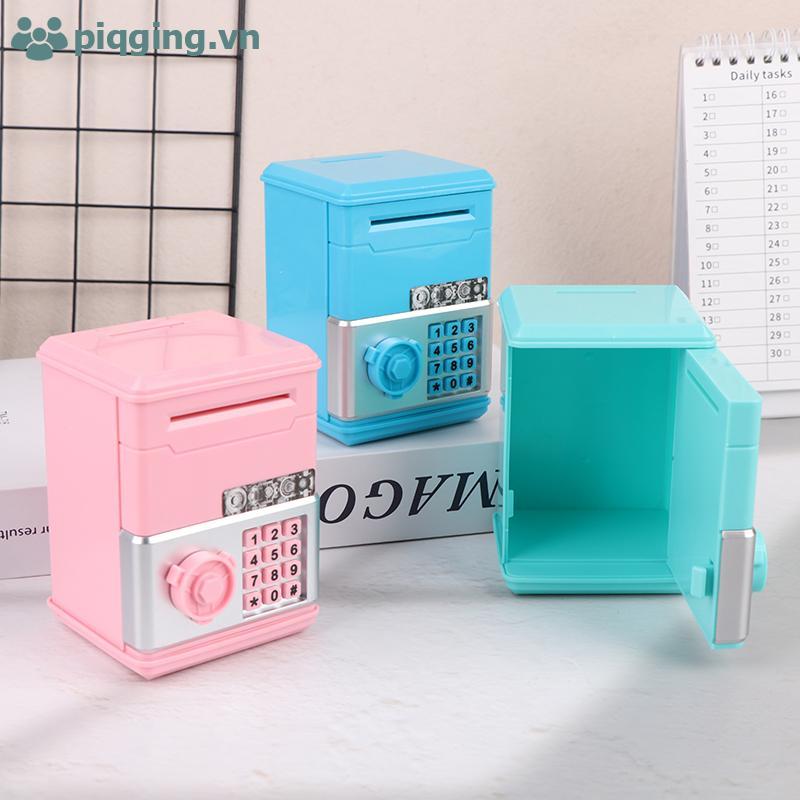 Piqging Kids Password Piggy Bank - Hộp đựng tiền xu ATM Mini dành cho đồ chơi sinh nhật trẻ em VN