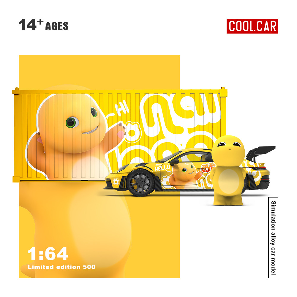[ORDER] Mô hình xe COOL CAR 1:64 Porsche 992 GT3 RS-Milk Dragon CC644642