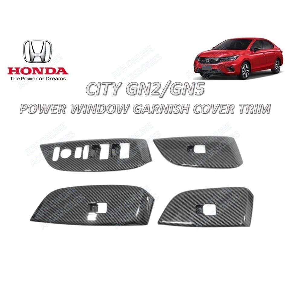 Honda City Gn2 Sedan GN5 Hatchback 2020-2023 Bảng Điều Khiển Cửa Sổ Điện Trang Trí Viền Nội Thất Viề