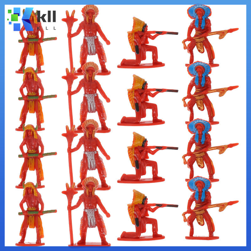 40 Chiếc Nhân Vật Hành Động Anime Quân Đội Nam Playset Thổ Dân Búp Bê Đồ Chơi Kenellkj