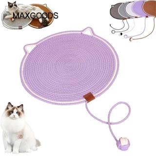 Maxgoods Pets Tấm cào kép, Chăm sóc móng vuốt Đồ dùng cho thú cưng Thảm cào mèo, Tấm bảo vệ nội thất ghế Sofa hình tròn di động cho đồ chơi móng vuốt mài mèo trong nhà