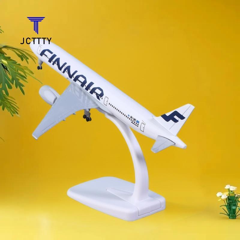 Ketchup 1 Bộ Hợp Kim Kim Kim Loại Diecast Máy Bay Có Bánh Xe 20CM A350 Finnair Bộ Máy Bay Airbus 350