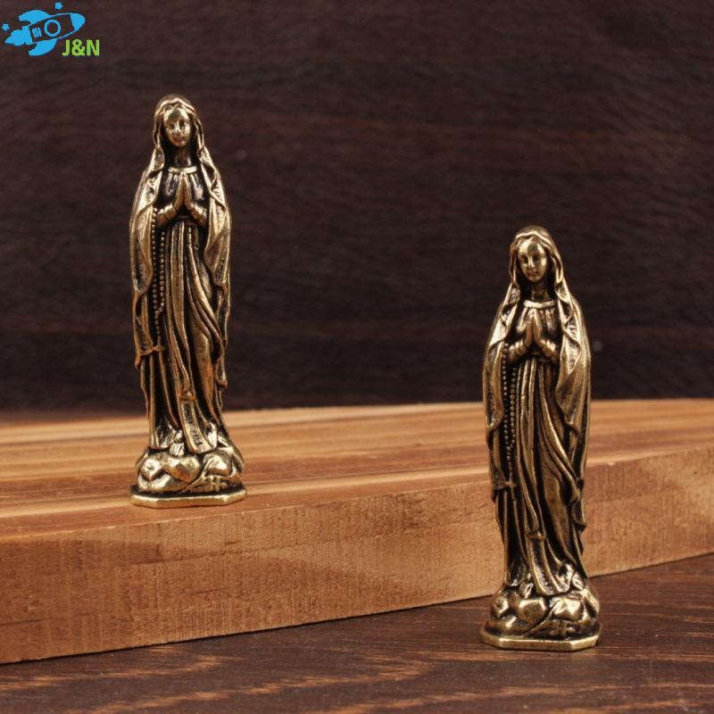 Haircarepro Đồng Maria Tượng Mặt Dây Chuyền Đồng Thau Maria Tượng Đồng Nguyên Chất Vintage Đức Trinh