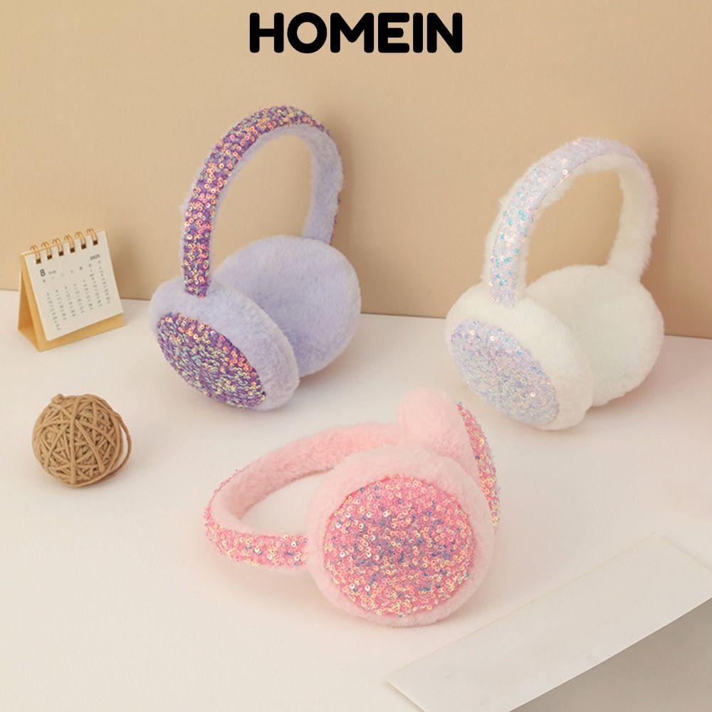 HOMEIN Áo Bịt Tai Mùa Đông, Bông Tai Mềm Mại Ấm Áp Thường Ngày, Lông Cừu Thời Trang Sang Trọng Cosy 