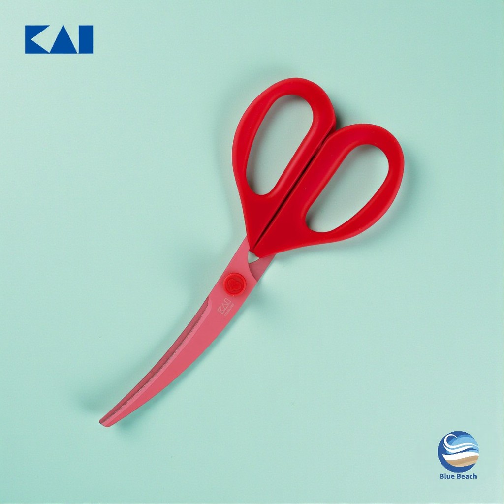 KAI DH2501/Keo nha bep Nhat Ban/Curved Kitchen Shears/Keo bam ga/Made in Japan/Expert