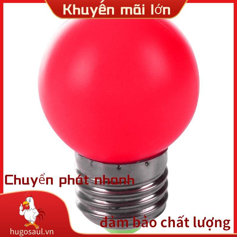 Bóng đèn LED E27 Bóng đèn nhựa màu đỏ ấm áp (Công suất 0,5W, Đỏ) .hugosaulvn
