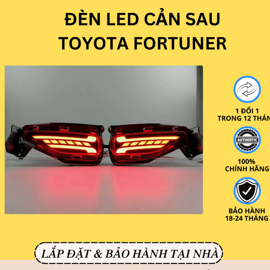 NEW 2026 Đèn Led Cản Sau Toyota Fortuner | Led Gầm Trước Fortuner | 3 Chế Độ Xi Nhan