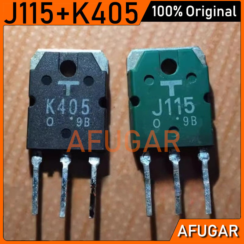 [Đảm bảo chất lượng] 1 Cặp (K405 + J115) 2SK405 2SJ115 Bộ khuếch đại âm thanh cũ IC ống ghép nối bón