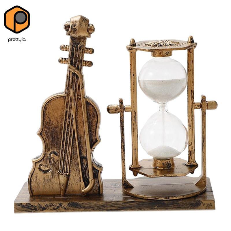 Để Bàn Đồng Hồ Cát Violin Cát Cát Cát Cát Đồng Hồ Retro Sáng Tạo Trang Trí Cho Lễ Hội Bàn Phòng Khác