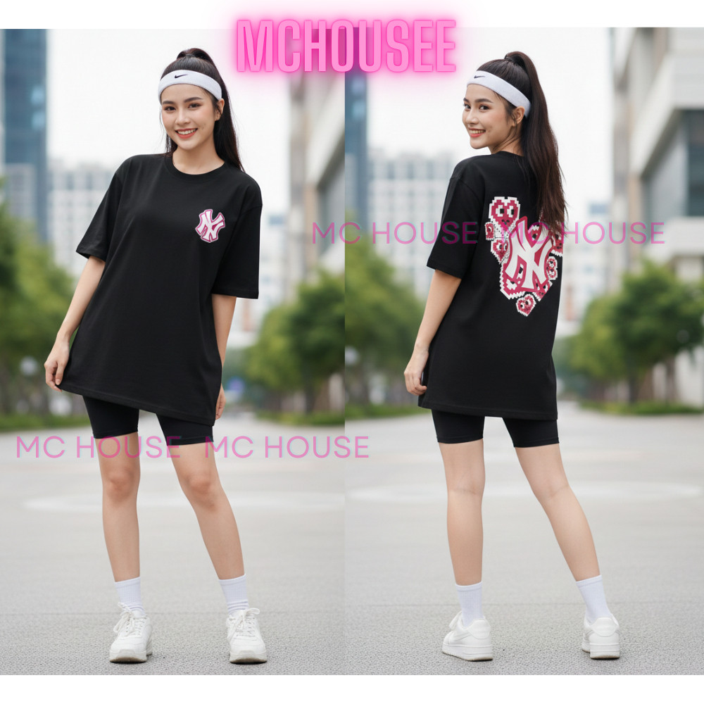 [Mẫu Mới] Áo Thun NY Pixel Heart Cotton Cao Cấp Form Rộng Unisex - Mc House