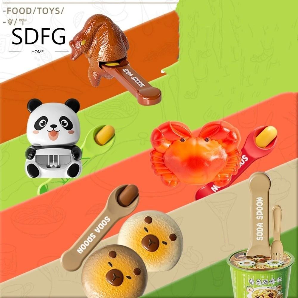 SDFG Ramen Đồ Chơi Cho Ăn, Đồ Chơi Ăn Cua Mô Phỏng, Đồ Chơi Nhập Vai Gấu Trúc Vịt Nướng Khoai Tây Ch