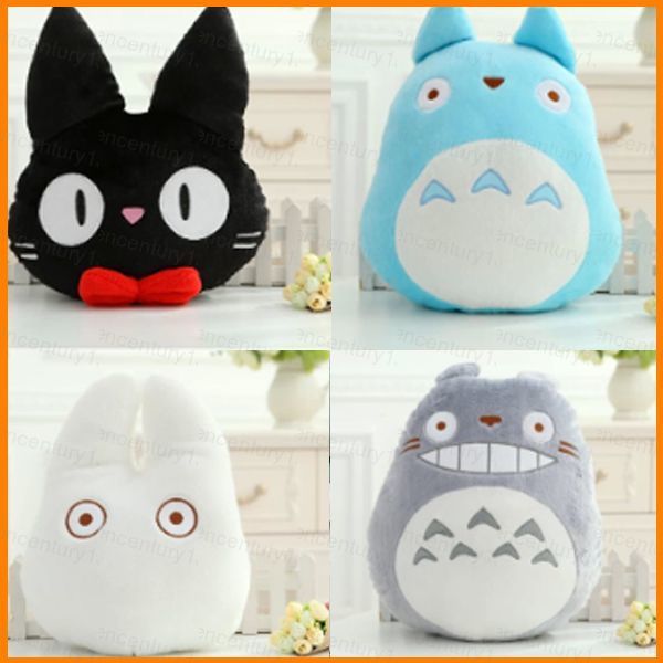 G13 Miyazaki Hayao Phim Hoạt Hình Totoro Sang Trọng Gối JiJi Mèo Dòng Họ Nhỏ Mèo Đen Nội Thất Đệm Qu
