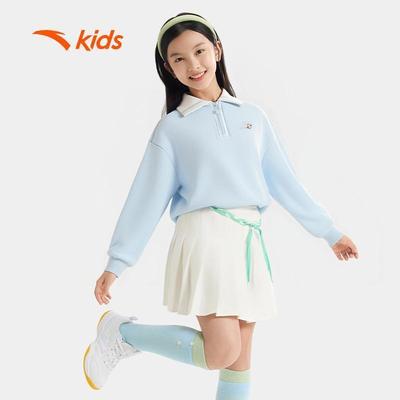 ANTA Kids  Áo Sweater Cổ Polo Thời Trang Bé Gái Giữ Ấm, Thoải Mái Vận Động 3626A8727