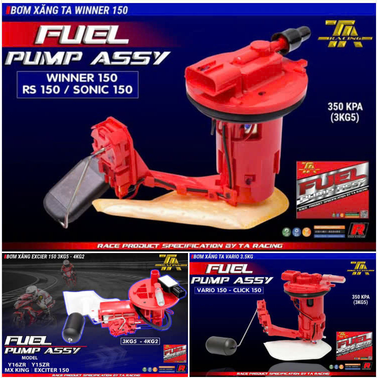 PHAO BƠM XĂNG-FI VARIO EX150 / ex135 / WINNER / SONIC 150  ( TA / SUM RACING FUEL PUMP ASSY ) phukie