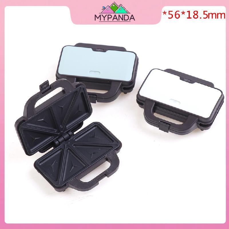 MYPANDA 1: 12 Nhà búp bê Mini Pancake Maker Waffle Sandwich Maker Mô hình điện nhà bếp.