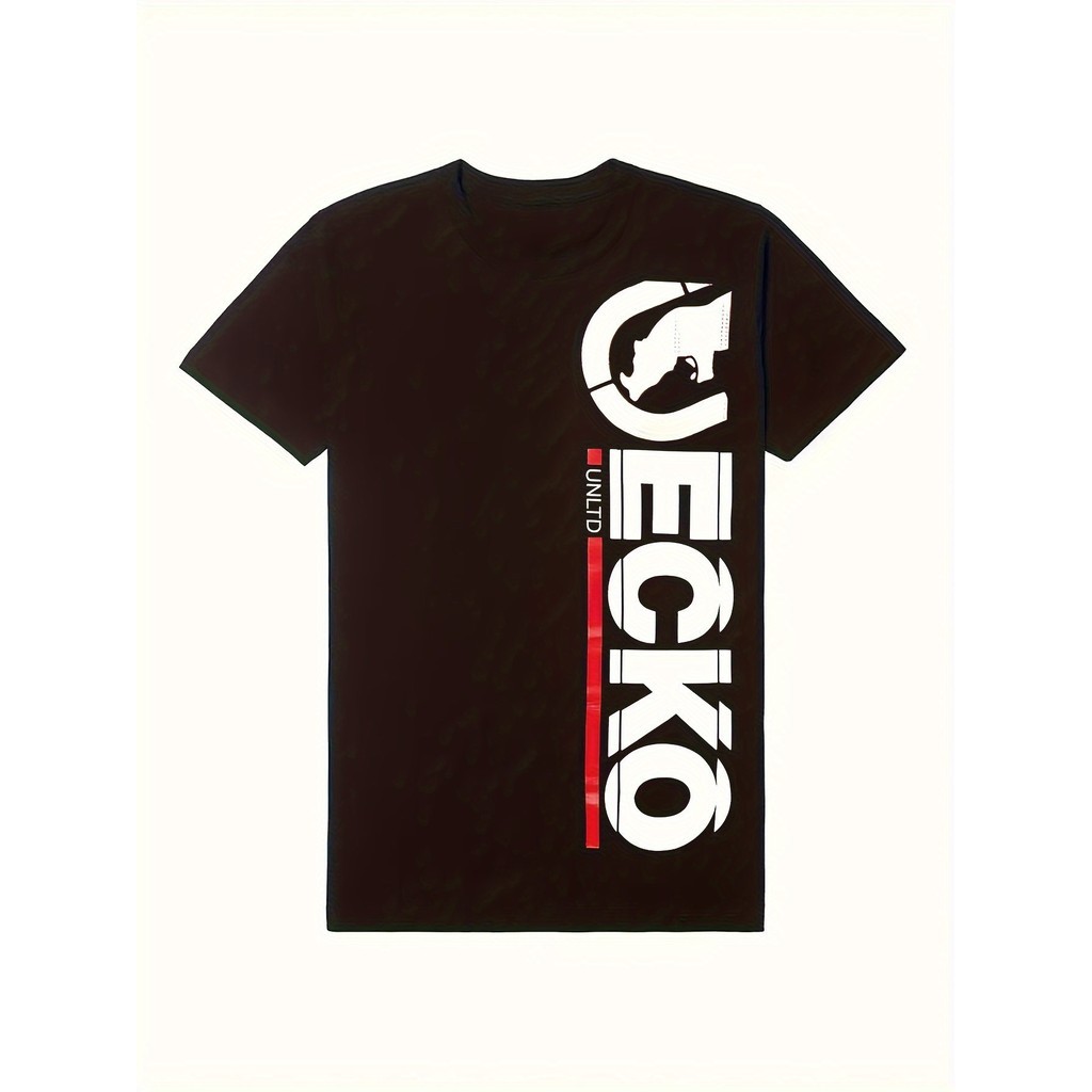 Áo thun ngắn tay thoáng khí ECKO UNLTD cotton mùa hè