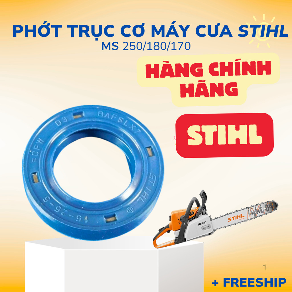 Phớt / Phốt Trục Cơ Máy Cưa Stihl MS250 MS180/170  – Phốt Chặn Nhớt Lốc Máy Cưa – Phụ Tùng Máy Cưa