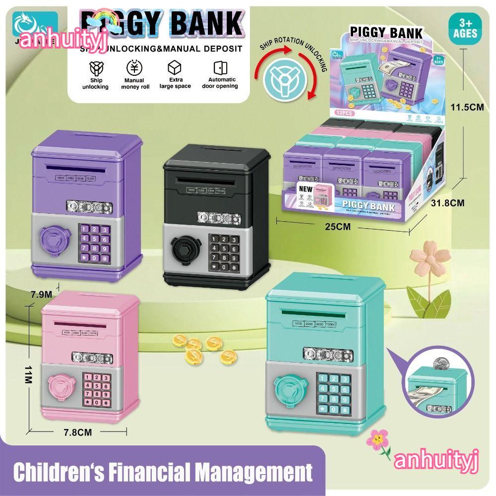 ANHUITYJ Đồ Chơi Trẻ Em Heo Đất, Mật Khẩu Mini Hộp Tiền Tiết Kiệm Tiền, Quà Tặng Trẻ Em Đồ Chơi Tiết