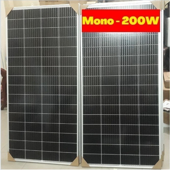 CÔNG NGHỆ MỚI 200W 18V 11BB SOYER SOLAR  Tấm pin năng lượng mặt trời 200W mono HIỆU SUẤT CAO NHÂT Tặ