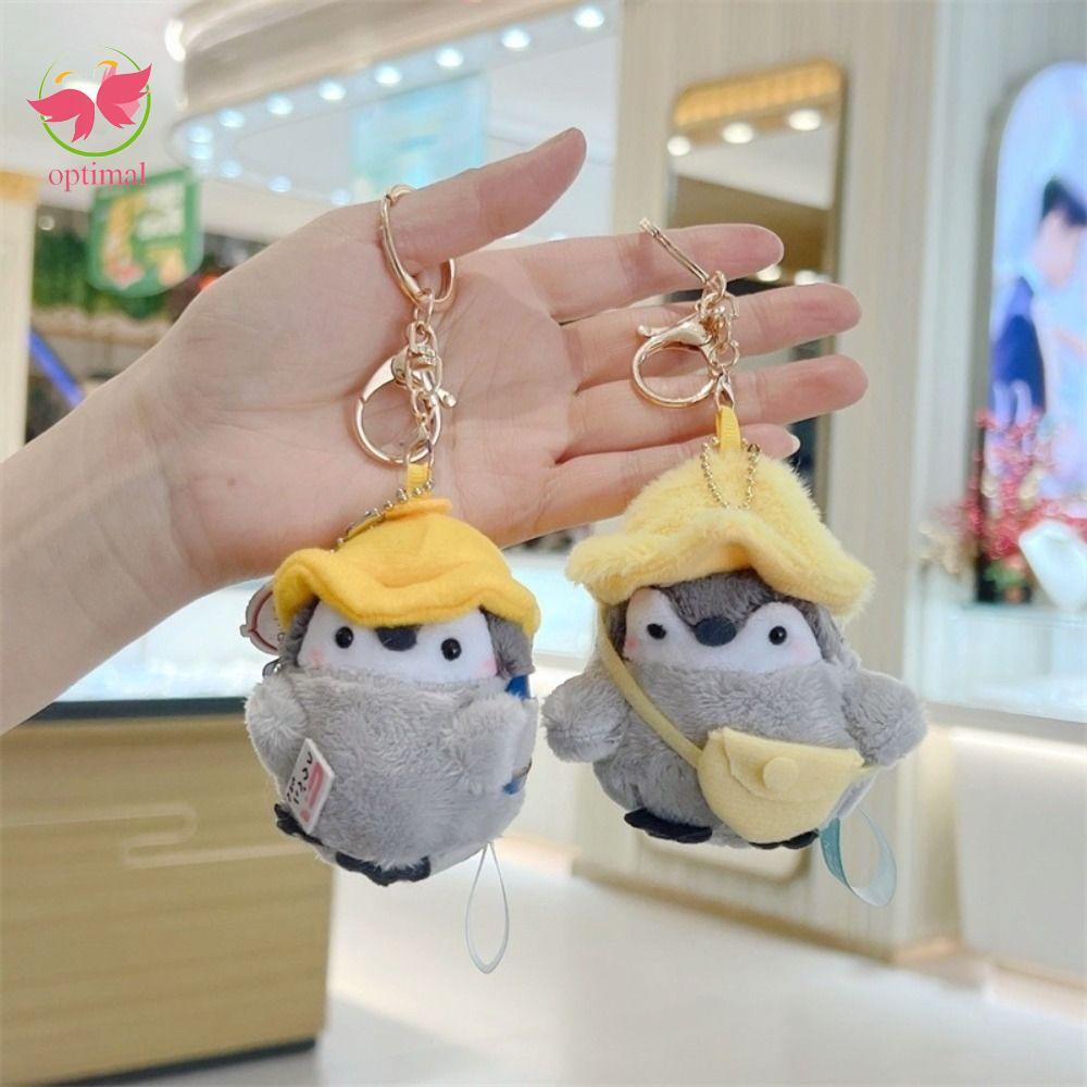 OPTIMAL LIMIT Penguin Doll Bag Mặt dây chuyền, PP Cotton Fluffy Penguin Plush Key Ring, Bộ sưu tập s