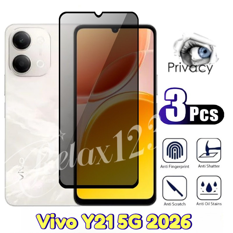 Dành Cho Vivo Y21 5G 3 Chiếc Chống Gián Điệp Quyền Riêng Tư Cho Vivo Y21 Y21d VIVO Y21 Y21D VivoY21 