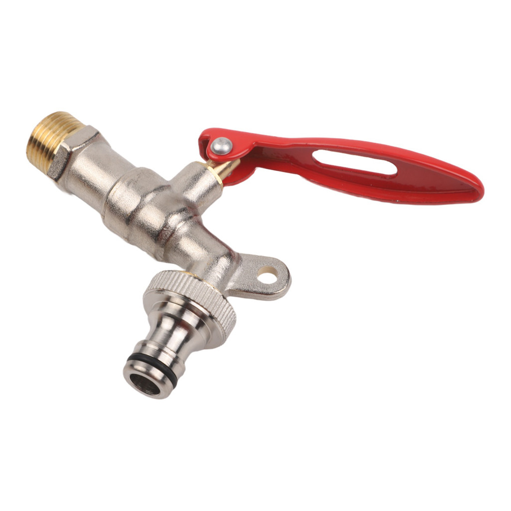 Anti-theft brass faucet: Suitable for gardens, laundry rooms, and outdoor use