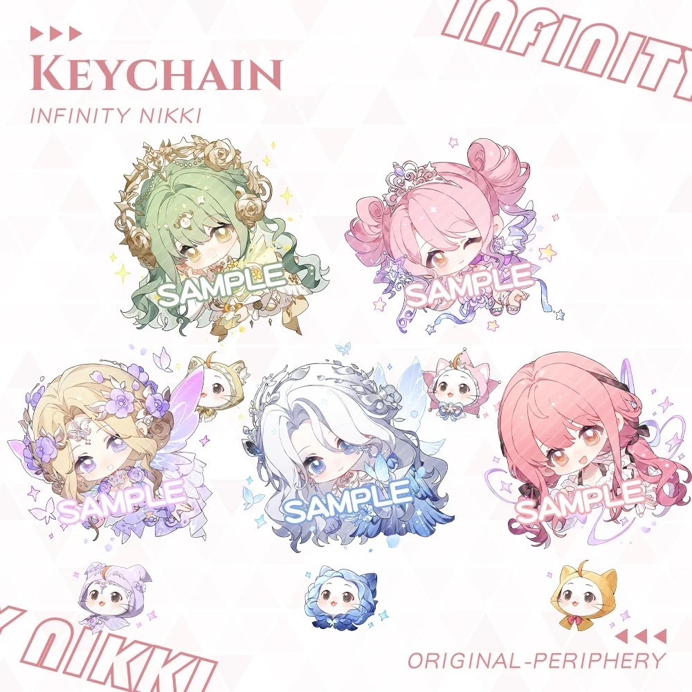 Móc khóa Infinity Nikki mica acrylic chibi dễ thương phụ kiện trang trí balo túi xách quà tặng sưu t
