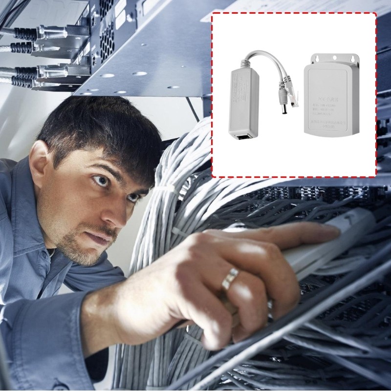 Bộ chia bộ chuyển đổi Orangesea Poe 48V sang 12V cho máy ảnh Chuyển đổi 48V sang 12V