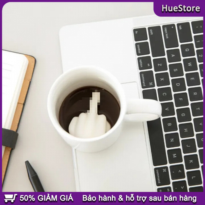 Cốc troll mặt người hình ngón tay giữa 300ml Cốc troll，Chất liệu Sứ，Dung tích 300ml，Ngộ nghĩnh / Hài