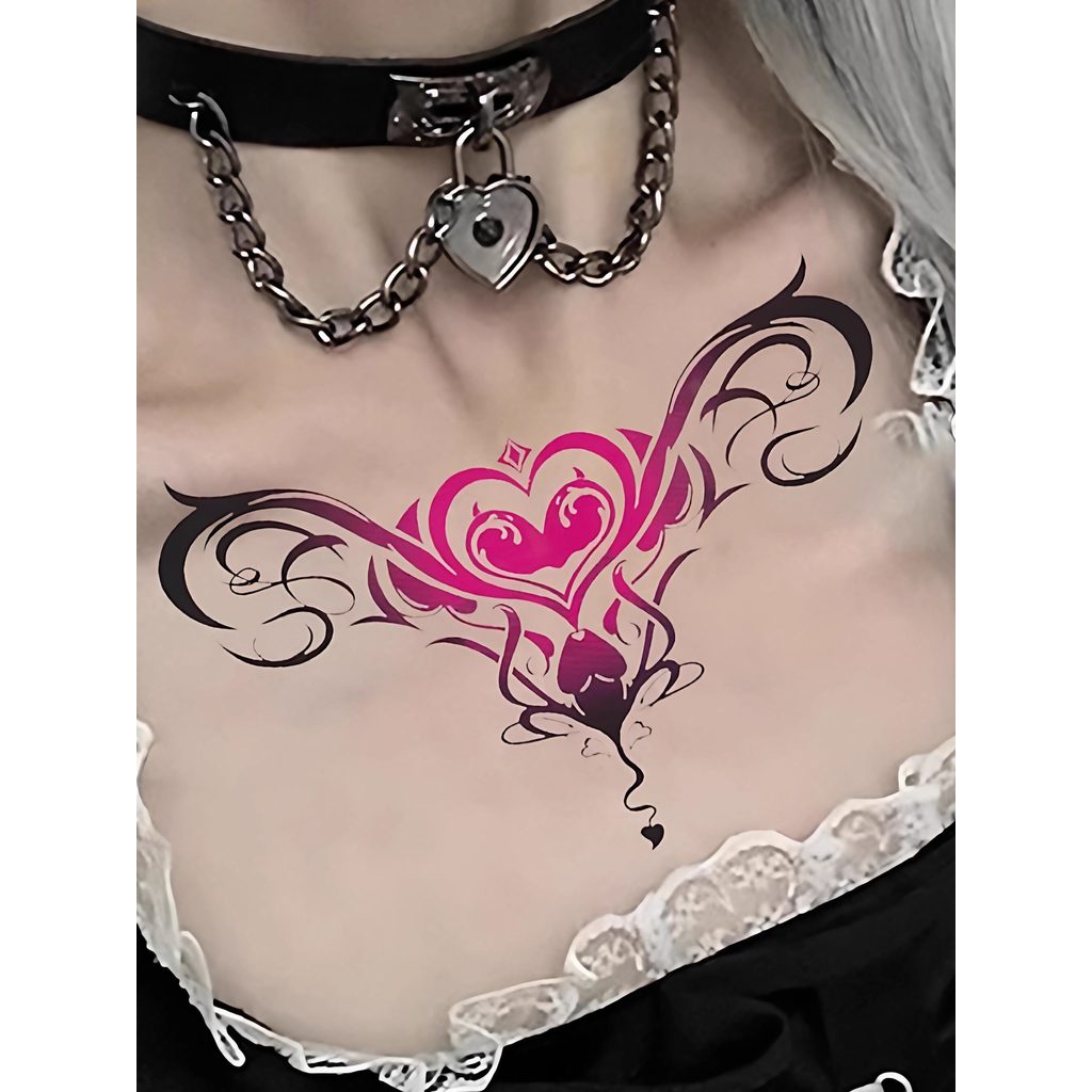 hình xăm dán hình xăm 15 ngày full lưng Gợi Cảm Riêng Tư Phần Bụng Dưới Hình Xăm Dán Succubus Pure D