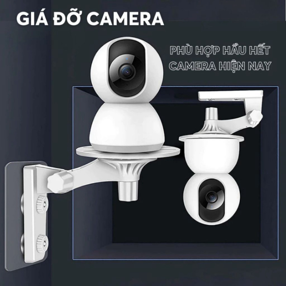 Giá Đỡ Camera Gắn Tường Xoay 360 Độ Chất Liệu Nhựa ABS Phù Hợp Nhiều Loại Camera Imou Xiaomi Tplink