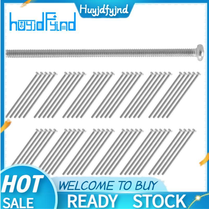 Bu lông vít đầu tròn bằng thép không gỉ 60 x Silver Tone M2 * 40mm 304