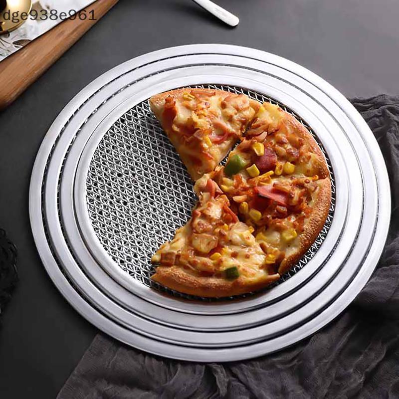 DGE 8-13 inch tái sử dụng không dính bánh pizza Màn hình Pan nhôm hợp kim Net bakeware.