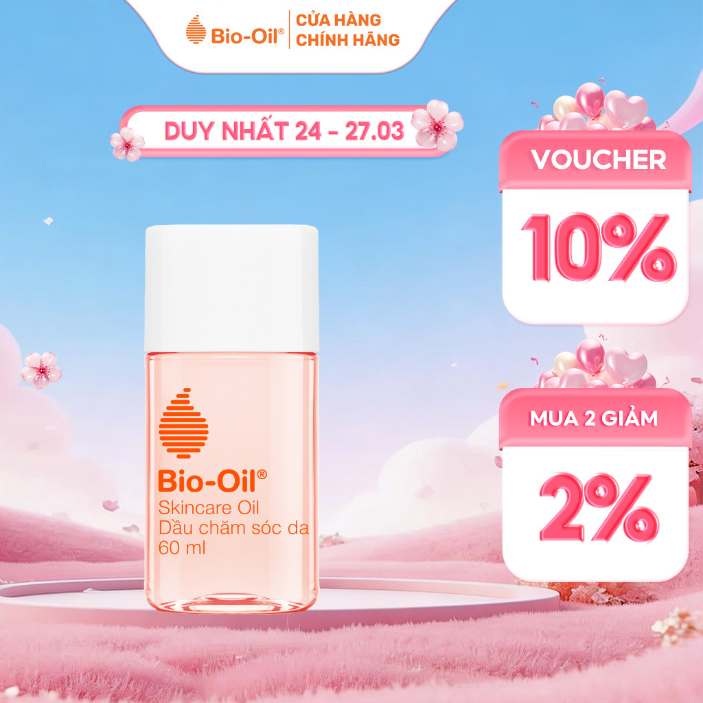 Dầu dưỡng da giúp cải thiện khô sạm và đều màu da, hỗ trợ cải thiện vết rạn da - BIO-OIL Skincare Oil (chai 60ml)