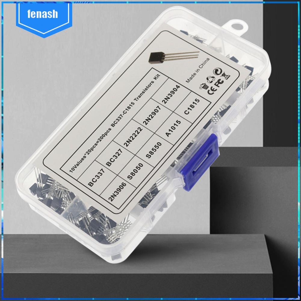 200 Chiếc Transistor Kit 10 Giá Trị TO-92 PNP NPN 2N222 2N2907 2N3904 A1015 C1815