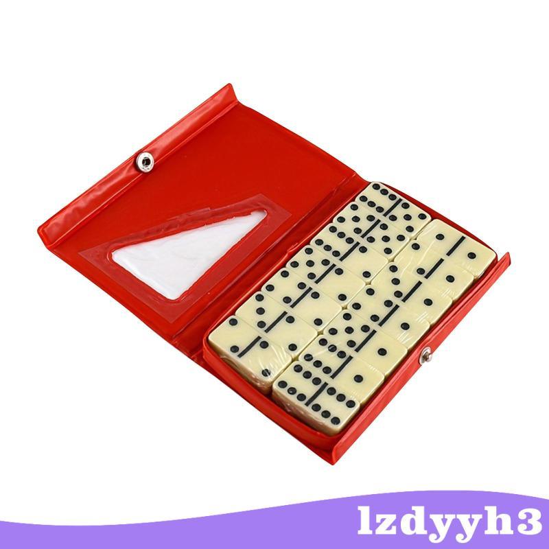 Dominos Set 28 Miếng Double Six Dominos Game Ban Đêm Ủng Hộ Hoạt Động Bảng Số Trò Chơi Bàn Trò Chơi 