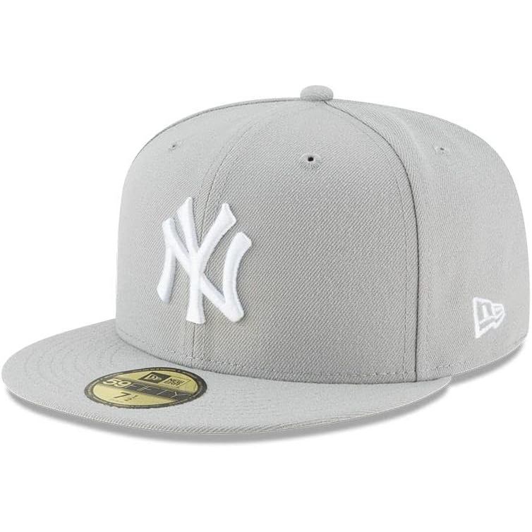New York Yankees Gray Basic 59FIFTY được trang bị