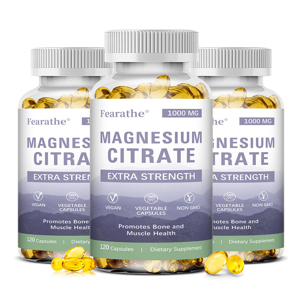 Viên Uống Bổ Sung Magie Citrate Fearathe Hỗ Trợ Sức Khỏe Hệ Thần Kinh, Tim Mạch Và Tiêu Hóa