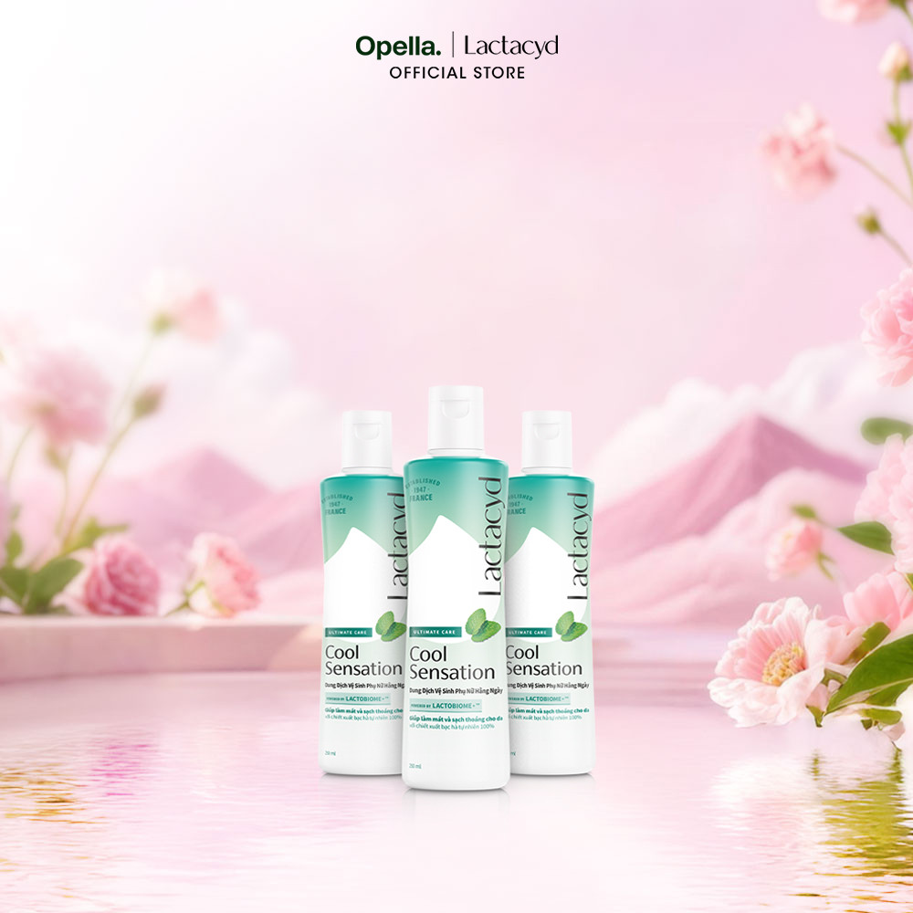 Bộ 3 DDVS Phụ Nữ Lactacyd Cool Sensation 250ml Mát Lạnh & Sạch Thoáng Dài Lâu