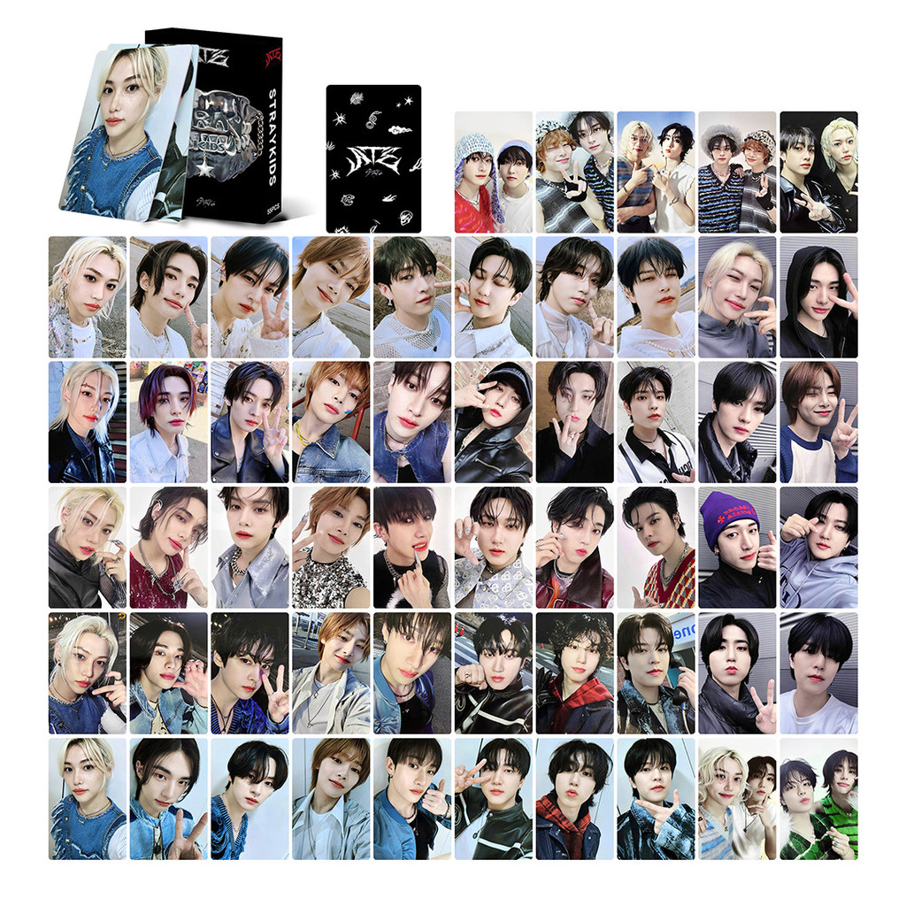 55 Photocards straykids Mini Album < ATE > Huang Hyun Chen Lee Long Fu Lee Min Ho Photocards 2026.3.