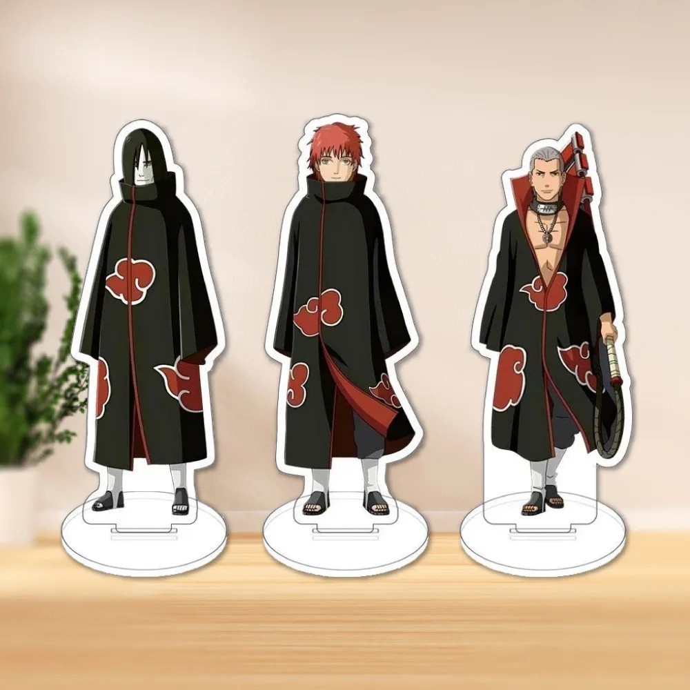 Standee Naruto Akatsuki mô hình anime mica trong suốt trang trí bàn học Orochimaru Sasori Hidan quà 