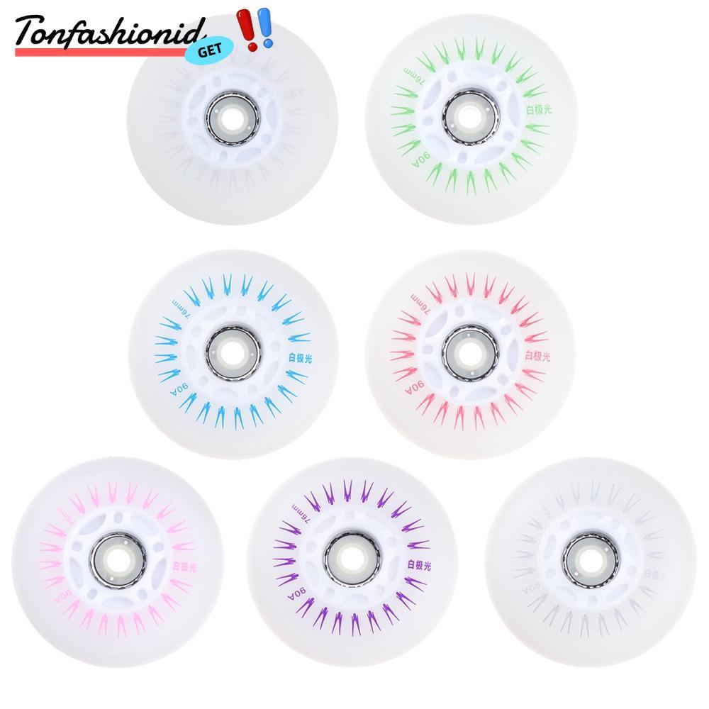 Tonfashionid - Bánh Xe Flash LED Cho Inline Skates Dành Cho Ngoại Thất Đa Kích Cỡ