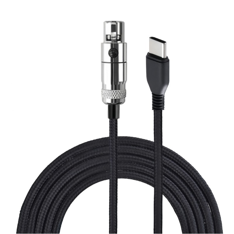 Cáp thay thế XLR bện USB C sang 3Pin cho tai nghe Q701 K712 K702 K240