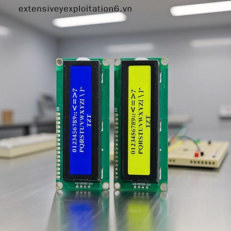 # expen # 1 Cái LCD 1602 Màn Hình Xanh Xanh Dương 16x2 Nhân Vật Màn Hình LCD Mô-đun DIY Phụ Kiện LCD