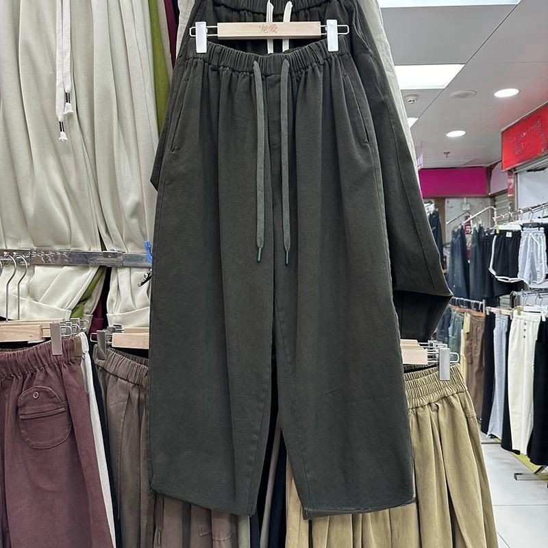 Quần Cotton Ống Rộng Jiufen Yamamoto, Hợp Thời Trang Cho Nữ