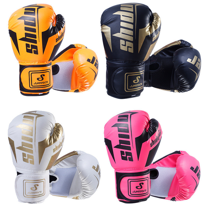 【Ready Stock】 Boxing Glove Adult Professional Training Boxing Gloves Male and Female Sanda Sandbag B