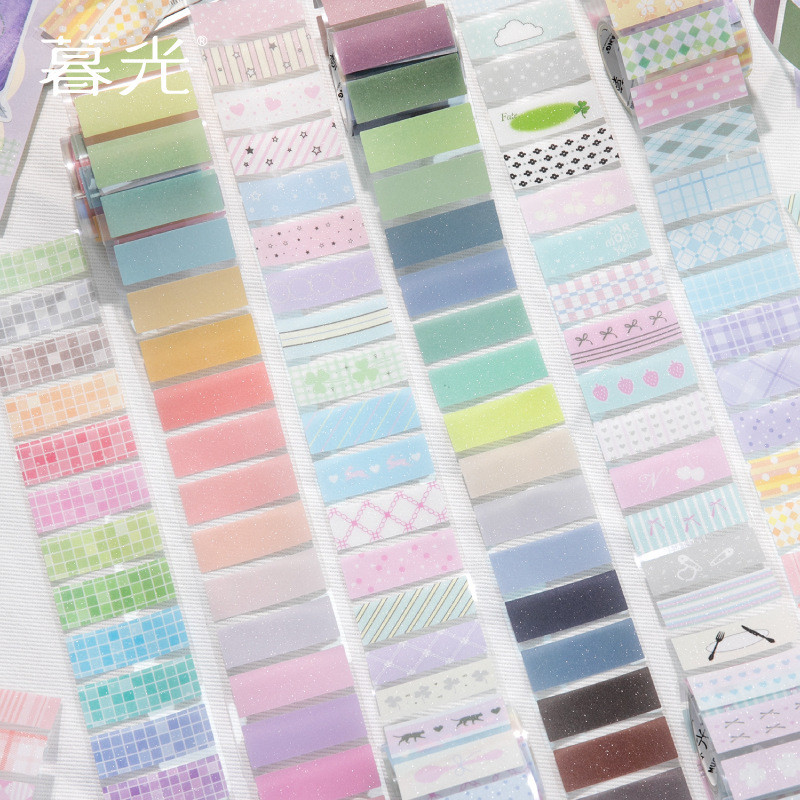 Sticker - Cuộn Nhãn Dán Giấy Washi COA BLEACH Cán Nhũ Nhám Trang Trí Siêu Xinh